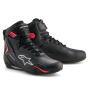 Motorcycle Trainers Alpinestars Stella Faster 4 Drystar Black Gray Coral Fluo