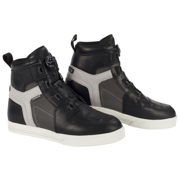 Motorcycle Trainers Bering Reflex Vented Black Grey Motorcycle Trainers Bering Reflex Vented Black Grey