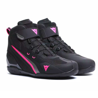 Motorcycle Trainers Dainese Herian Air Woman Black Fluo Pink