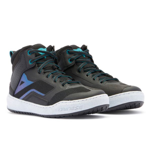 Motorcycle Trainers Dainese Suburb Air Woman Black White Harbor Blue Motorcycle Trainers Dainese Suburb Air Woman Black White Harbor Blue