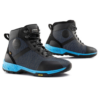Motorcycle Trainers Falco Hyke Black Cyan Motorcycle Trainers Falco Hyke Black Cyan