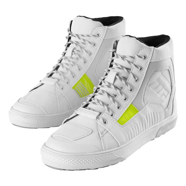 Motorcycle Trainers Furygan Sacramento D3O White Grey Yellow Fluo Motorcycle Trainers Furygan Sacramento D3O White Grey Yellow Fluo