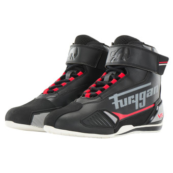Motorcycle Trainers Furygan V5 D3O Black White Red