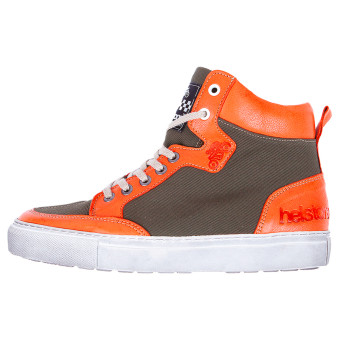 Motorcycle Trainers Helstons Maya Armalith Leather Kaki Orange Motorcycle Trainers Helstons Maya Armalith Leather Kaki Orange