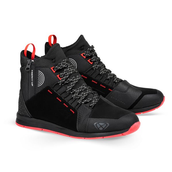 Motorcycle Trainers Ixon Freaky WP Black Red White