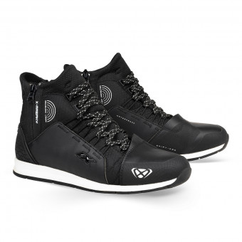 Motorcycle Trainers Ixon Freaky WP Black White Motorcycle Trainers Ixon Freaky WP Black White