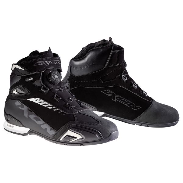 Motorcycle Trainers Ixon Bull WP Black White