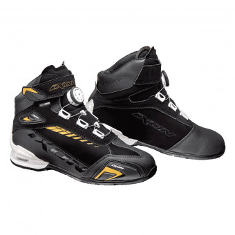 Motorcycle Trainers Ixon Bull WP Lady Black White Gold