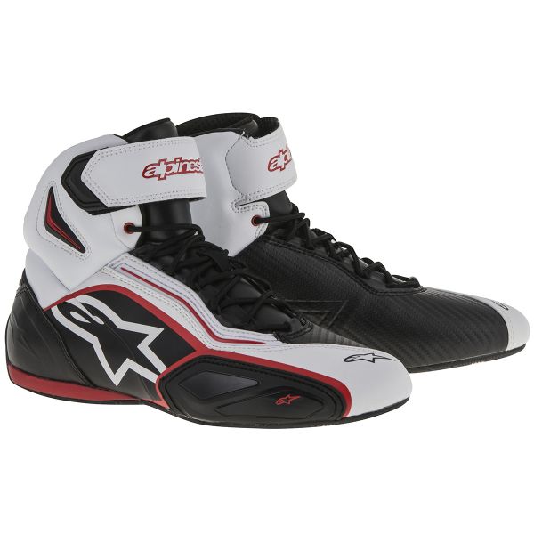 Motorcycle Trainers Alpinestars Faster 2 Black White Motorcycle Trainers Alpinestars Faster 2 Black White