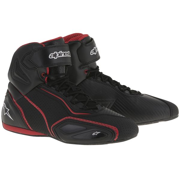 Motorcycle Trainers Alpinestars Faster 2 Vented Black Red