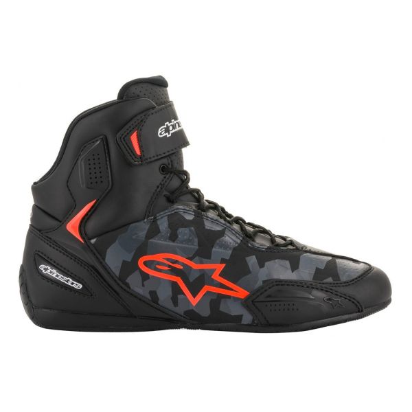 Alpinestars Faster 3 Black Gray Camo Red Fluo