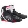 Motorcycle Trainers Alpinestars Faster 3 Rideknit Black White Red