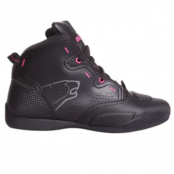 Motorcycle Trainers Bering Lady Jasper Waterproof Black Fushia