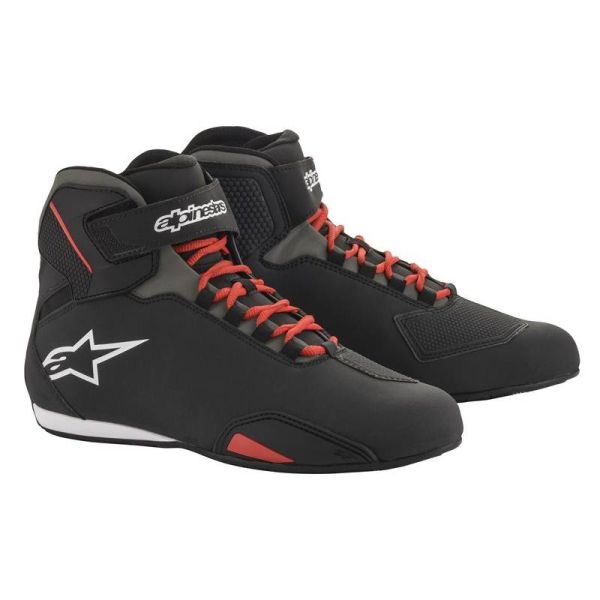 Motorcycle Trainers Alpinestars Sektor Black Red