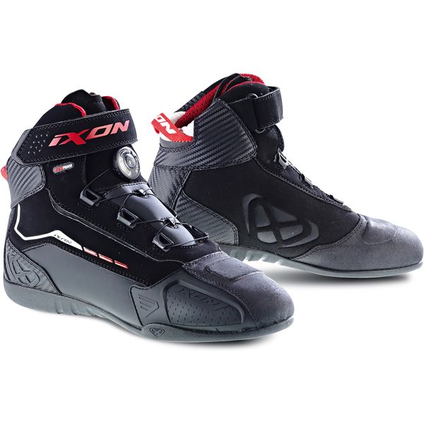 Motorcycle Trainers Ixon Soldier Evo Black Red