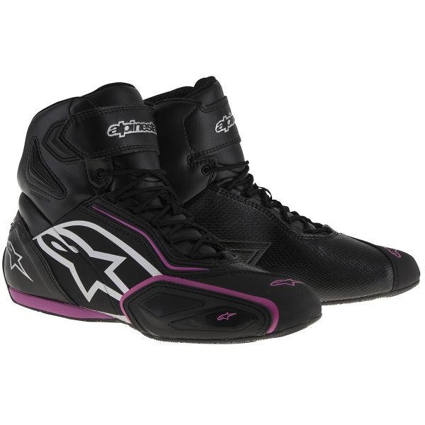 Motorcycle Trainers Alpinestars Stella Faster 2 Waterproof Black Fuschsia