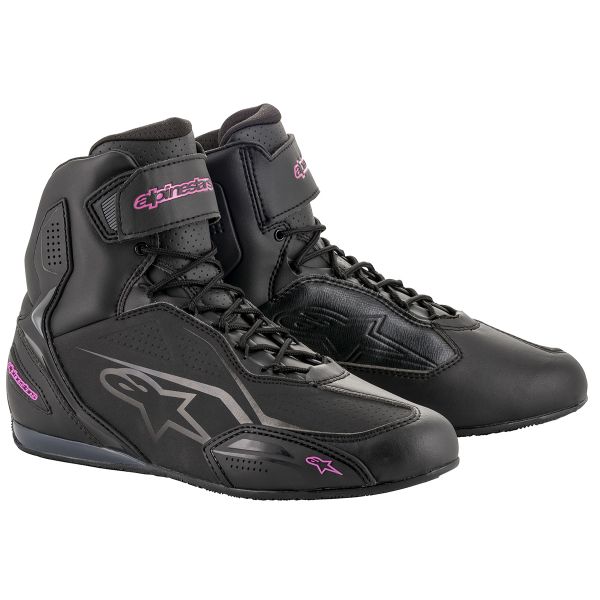 Motorcycle Trainers Alpinestars Stella Faster 3 Black Fuchsia