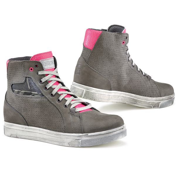 Motorcycle Trainers TCX Street Ace Lady Air Grey Fuschia Motorcycle Trainers TCX Street Ace Lady Air Grey Fuschia
