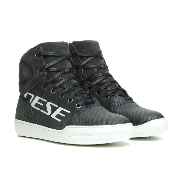 Motorcycle Trainers Dainese York D-Wp Lady Dark Carbon White