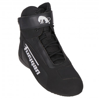 Motorcycle Trainers Furygan Zephyr Air D3O Black White Motorcycle Trainers Furygan Zephyr Air D3O Black White