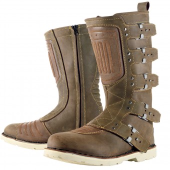 Motorcycle Boots ICON Elsinore Oiled Brown