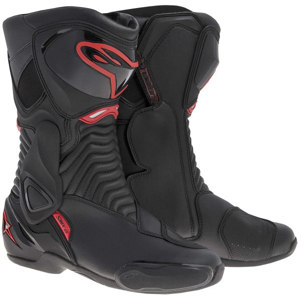 Motorcycle Boots Alpinestars SMX 6 Black Red