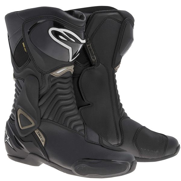 Motorcycle Boots Alpinestars SMX 6 Gore-Tex Black Champagne Motorcycle Boots Alpinestars SMX 6 Gore-Tex Black Champagne