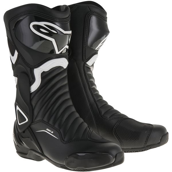 Motorcycle Boots Alpinestars SMX-6 V2 Black White