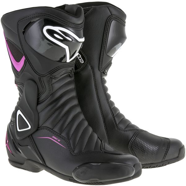 Motorcycle Boots Alpinestars Stella SMX-6 V2 Black Fuchsia White