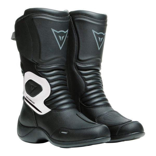 Motorcycle Boots Dainese Aurora Lady D-Wp Black White