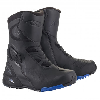 Motorcycle Boots Alpinestars RT-8 Gore-Tex Black Blue Motorcycle Boots Alpinestars RT-8 Gore-Tex Black Blue