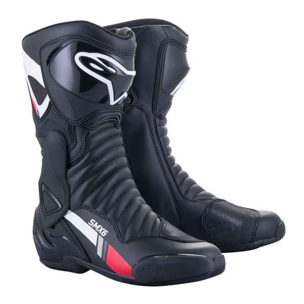 Motorcycle Boots Alpinestars SMX-6 V2 Black White Grey