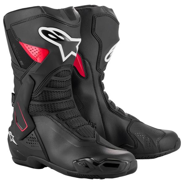 Motorcycle Boots Alpinestars SMX-6 V3 Drystar Black Red