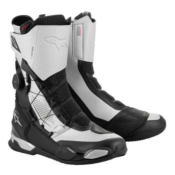 Motorcycle Boots Alpinestars SP-X Boa Black Silver Motorcycle Boots Alpinestars SP-X Boa Black Silver