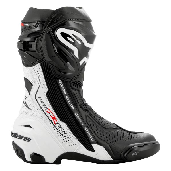 Alpinestars Supertech R Vented Boot Black White Black White