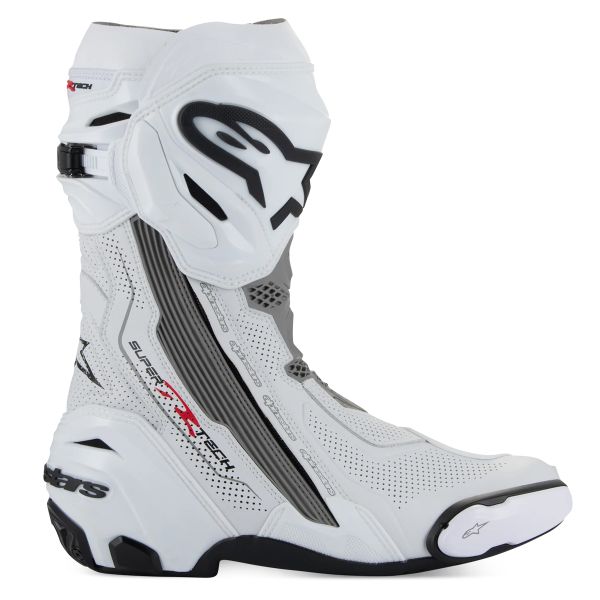 Alpinestars Supertech R Vented White Mid Gray Black
