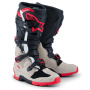 Motorcycle Boots Alpinestars Tech 7 Enduro Black Light Gray Bright Red