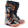 Motorcycle Boots Alpinestars Tech 7 Enduro Black Warm Gray Orange Fluo