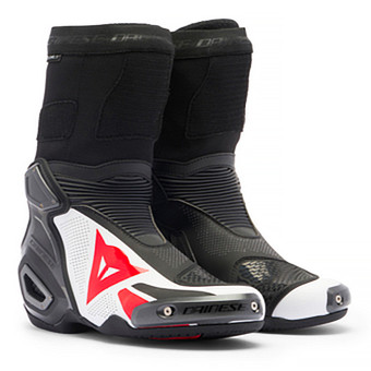 Motorcycle Boots Dainese Axial 2 Air Black White Lava Red Motorcycle Boots Dainese Axial 2 Air Black White Lava Red