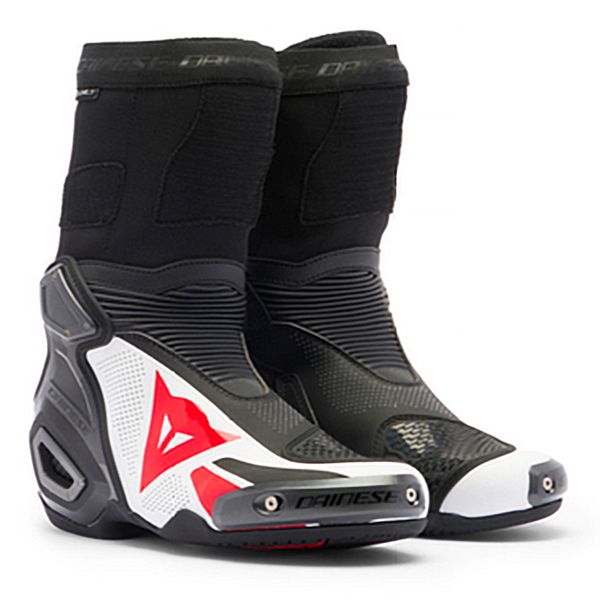 Motorcycle Boots Dainese Axial 2 Air Black White Lava Red Motorcycle Boots Dainese Axial 2 Air Black White Lava Red