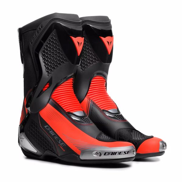 Motorcycle Boots Dainese Torque 4 Black Red Fluo