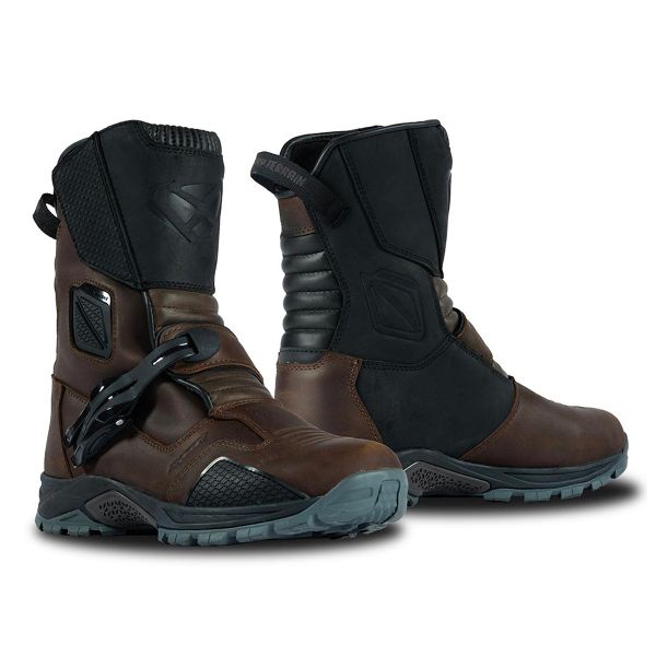 Motorcycle Boots Ixon Klay WP Brown Black Motorcycle Boots Ixon Klay WP Brown Black