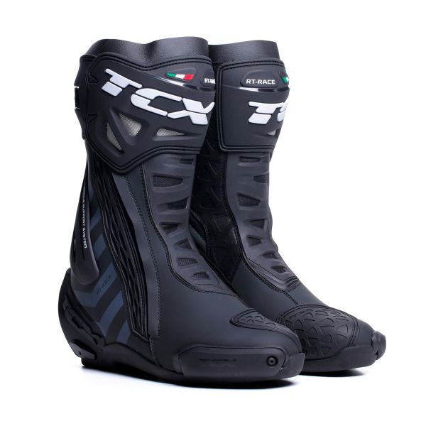 Motorcycle Boots TCX RT-Race Black Dark Grey