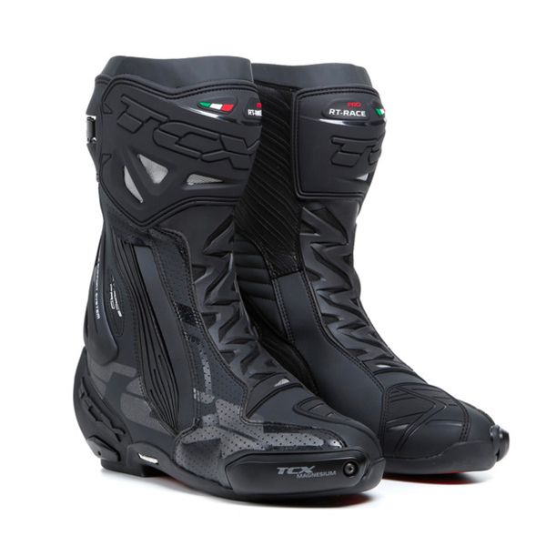 Motorcycle Boots TCX RT-Race Pro Air Black Reflex Motorcycle Boots TCX RT-Race Pro Air Black Reflex