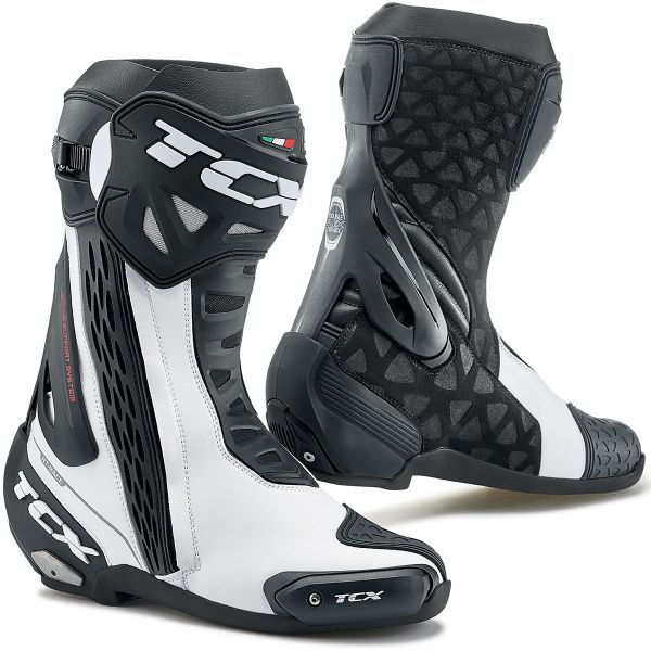 Motorcycle Boots TCX RT-Race White Black