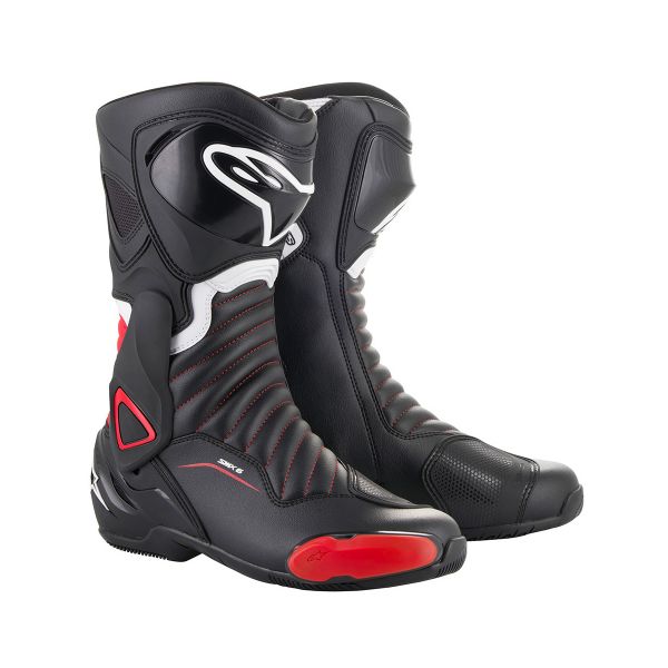Motorcycle Boots Alpinestars SMX-6 V2 Black Red