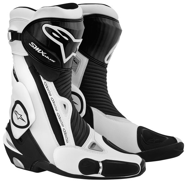 Motorcycle Boots Alpinestars SMX Plus Black White