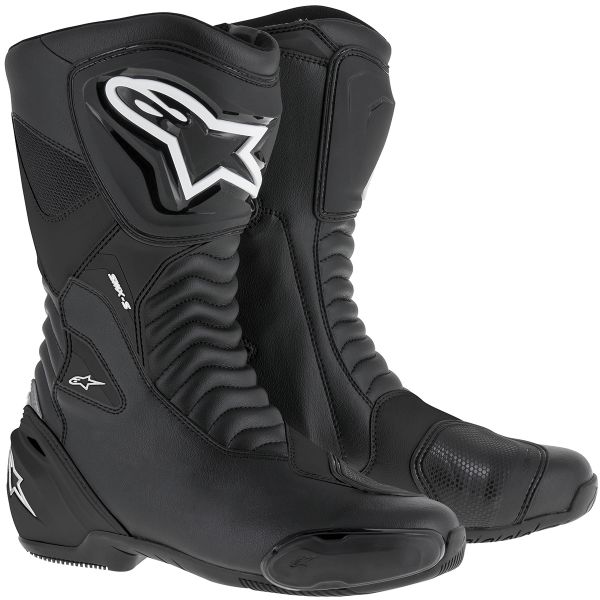 Motorcycle Boots Alpinestars SMX S Black Motorcycle Boots Alpinestars SMX S Black