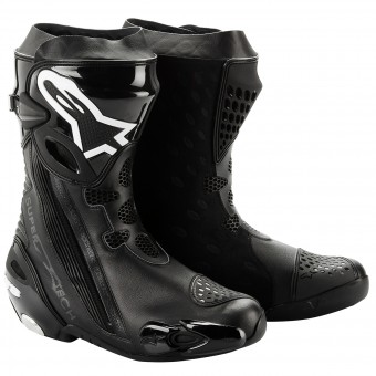 Motorcycle Boots Alpinestars Supertech R Black Motorcycle Boots Alpinestars Supertech R Black