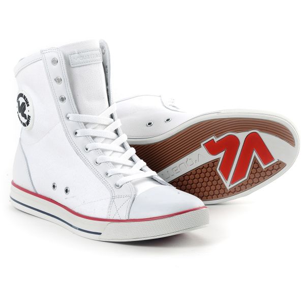 Motorcycle Shoes V'Quattro Game Wall White
